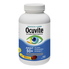 Bausch & Lomb Ocuvite Adult 50+ 博士倫銀髮護眼維他命 (150 顆軟膠囊) Bausch & Lomb Ocuvite Adult 50+ 博士倫銀髮護眼維他命 (150 顆軟膠囊)