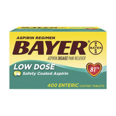 Bayer Aspirin Regimen 81mg Low Dose 低劑量阿斯匹靈 (400 顆腸溶片) Bayer Aspirin Regimen 81mg Low Dose 低劑量阿斯匹靈 (400 顆腸溶片)