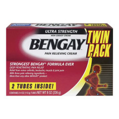 Bengay 奔肌強效舒緩肌肉酸痛藥膏 兩條裝 (總共 8盎司 或 226克) Bengay 奔肌強效舒緩肌肉酸痛藥膏 兩條裝 (總共 8盎司 或 226克)
