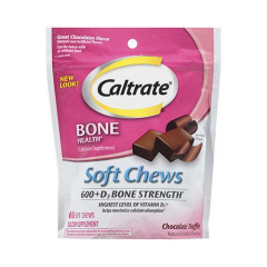Caltrate Bone Health 600+ D3 Chocolate Soft Chew 鈣片+D3 (60 顆巧克力口味軟糖) Caltrate Bone Health 600+ D3 Chocolate Soft Chew 鈣片+D3 (60 顆巧克力口味軟糖)