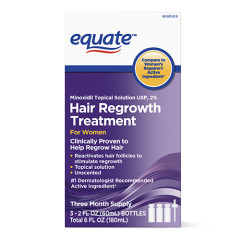 Equate Women's 2% Minoxidil 米諾地爾 女性專用 生髮水 (3瓶 x 60ml - 共 3個月份量)