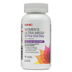 GNC WOMEN'S ULTRA MEGA 50 Plus One Daily 銀髮美佳每日強效維他命 (60顆膠囊碇)