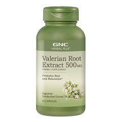 GNC Herbal Plus Valerian Root Extract 500 mg 纈草根精華 (50顆素食膠囊) GNC Herbal Plus Valerian Root Extract 500 mg 纈草根精華 (50顆素食膠囊)