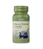 GNC Herbal Plus Bilberry Extract & Lutein  (60 Vegetarian Capsules)