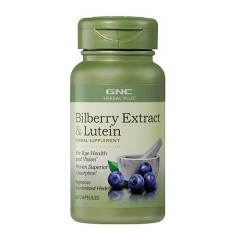 GNC Herbal Plus Bilberry Extract & Lutein 山桑子萃取與葉黃素 (60顆素食膠囊) GNC Herbal Plus Bilberry Extract & Lutein 山桑子萃取與葉黃素 (60顆素食膠囊)