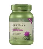 GNC Herbal Plus Milk Thistle 1300mg (60 Vegetarian Caplets)