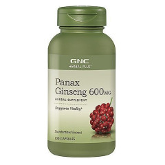 GNC Herbal Plus Panax Ginseng 600 mg 人蔘皂苷精華 (100顆膠囊) GNC Herbal Plus Panax Ginseng 600 mg 人蔘皂苷精華 (100顆膠囊)