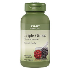 GNC Herbal Plus Triple Ginsa 人蔘膠囊 (高麗參、西洋蔘、刺五加) (100顆膠囊) GNC Herbal Plus Triple Ginsa 人蔘膠囊 (高麗參、西洋蔘、刺五加) (100顆膠囊)