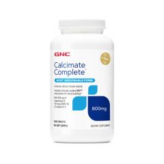 GNC Calcimate Complete 檸檬酸鈣鎂D+MBP骨膠原 (240顆 膜衣錠) GNC Calcimate Complete 檸檬酸鈣鎂D+MBP骨膠原 (240顆 膜衣錠)
