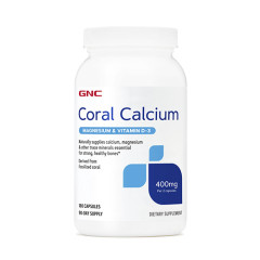 GNC Coral Calcium 400mg with Magnesium & D3 珊瑚鈣鎂片 (180顆 膠囊) GNC Coral Calcium 400mg with Magnesium & D3 珊瑚鈣鎂片 (180顆 膠囊)