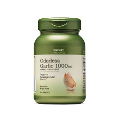 GNC Herbal Plus Odorless Garlic 1000 mg 無味大蒜精 (100顆素食碇)