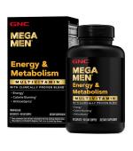 GNC MEGA MEN Energy & Metabolism 美佳男用能量與代謝 長效綜合維他命 (180顆膠囊碇)