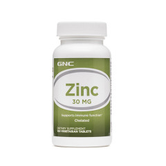 GNC Zinc 30mg 葡萄糖酸鋅 (100顆 素食錠)