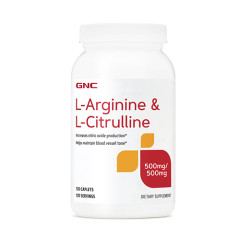 GNC L-Arginine & L-Citrulline 精氨酸和瓜氨酸 (120顆 膜衣錠) GNC L-Arginine & L-Citrulline 精氨酸和瓜氨酸 (120顆 膜衣錠)