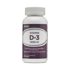 GNC VITAMIN D-3 1000IU 維生素 D3 (180顆 藥錠) GNC VITAMIN D-3 1000IU 維生素 D3 (180顆 藥錠)