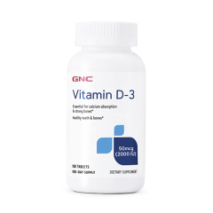GNC VITAMIN D-3 2000IU 維生素 D3 (180顆 藥錠) GNC VITAMIN D-3 2000IU 維生素 D3 (180顆 藥錠)
