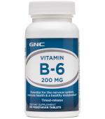 GNC VITAMIN B-6 200 MG (100 Vegetarian Tablets)