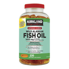 Kirkland Signature Fish Oil 1400mg 野生阿拉斯加魚油 (230 顆軟膠囊) Kirkland Signature Fish Oil 1400mg 野生阿拉斯加魚油 (230 顆軟膠囊)