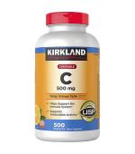 Kirkland Signature Vitamin C 500mg 維生素 C 咀嚼片 (500 顆)