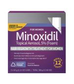 [保存期限到 2027年11月] Kirkland Minoxidil 5% Foam 米諾地爾 女性專用 生髮慕斯 (一盒六瓶 x 60g - 共 6個月份量)