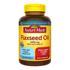 Nature Made Flaxseed Oil 1000mg 亞麻籽油 (100 顆軟膠囊) Nature Made Flaxseed Oil 1000mg 亞麻籽油 (100 顆軟膠囊)