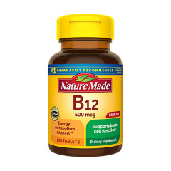 Nature Made Vitamin B12 500mcg 維生素B12 (200 顆藥錠)