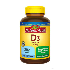 Nature Made Vitamin D3 1000IU 維生素D3 (650 顆軟膠囊)