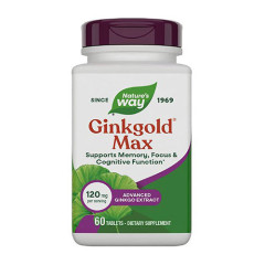 Nature's Way Ginkgold Max 120mg 高效銀杏精華 (60 顆 藥錠)