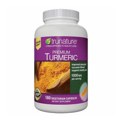 TruNature Premium Turmeric 1000mg 高級薑黃精華 (180 顆素食膠囊) TruNature Premium Turmeric 1000mg 高級薑黃精華 (180 顆素食膠囊)